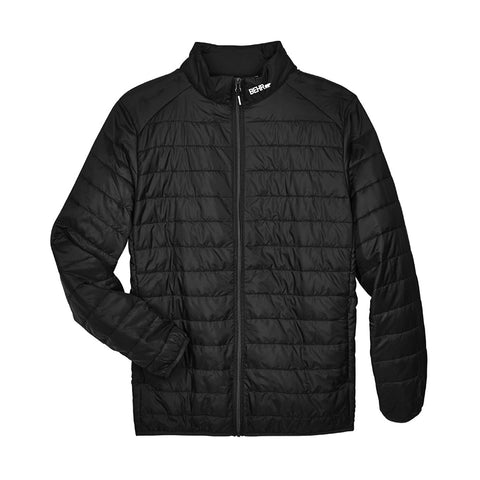Jacket Mens Packable Puffer Black Behr