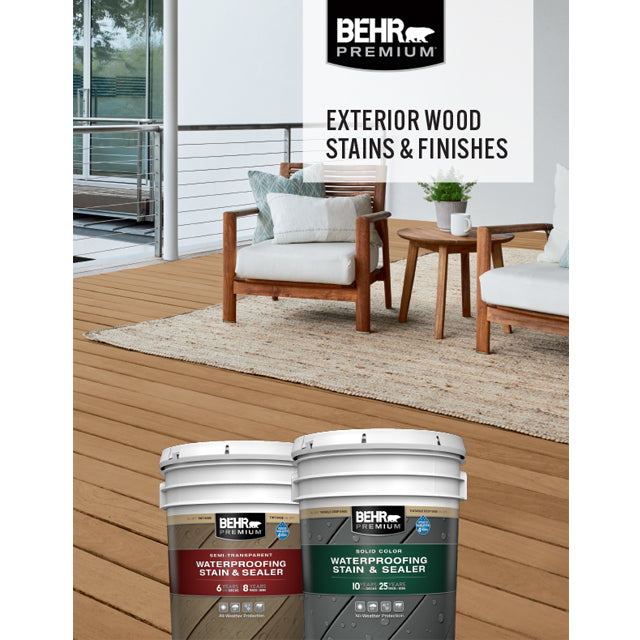 Exterior Wood Stains & Finishes Product Line Brochure (Sales Collateral)