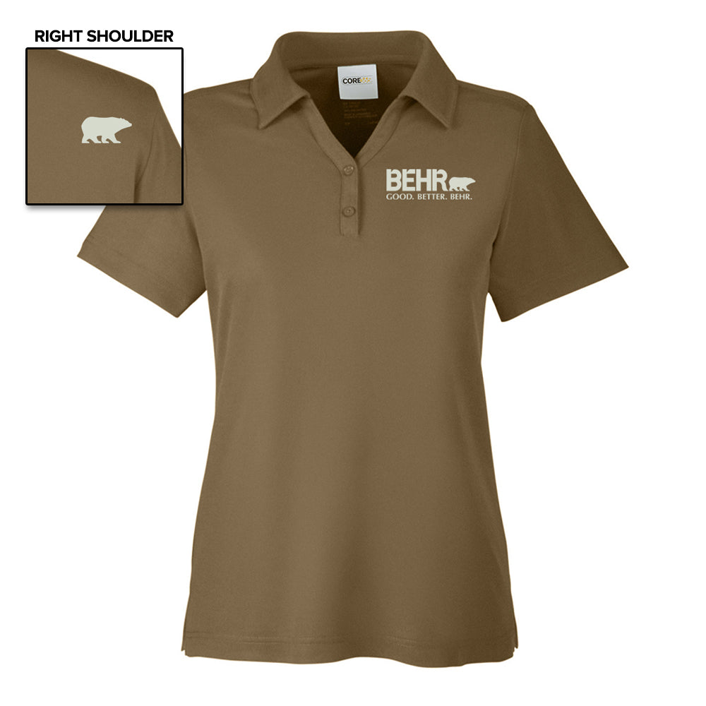 Work Wear Ladies Polo Coyote Brown