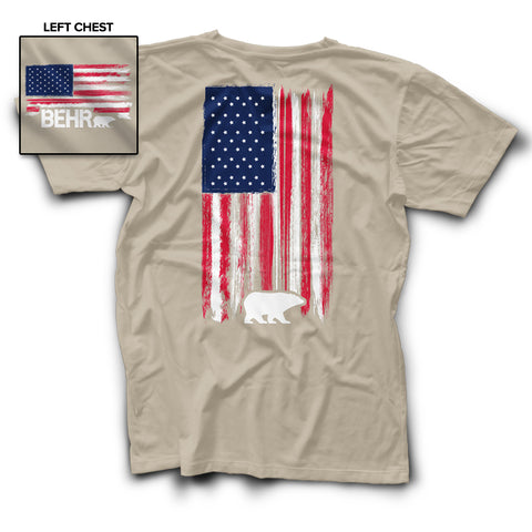 T-Shirt Mens Patriotic Natural