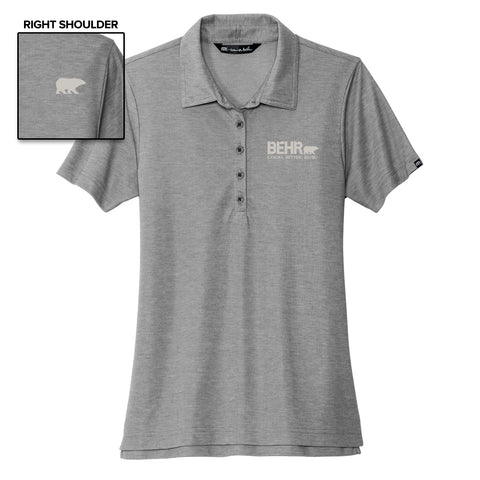 Work Wear Ladies Polo Travis Mathew Quiet Shade Grey Heather