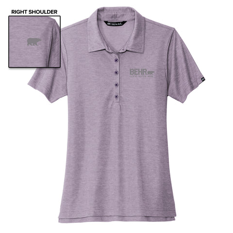 Work Wear Ladies Polo Travis Mathew Purple Sage Heather