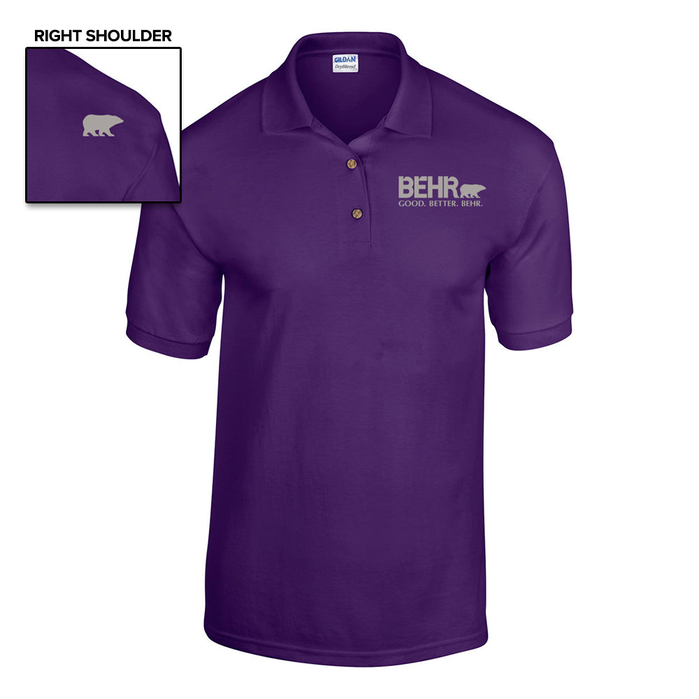 Work Wear Mens Polo Gildan Purple