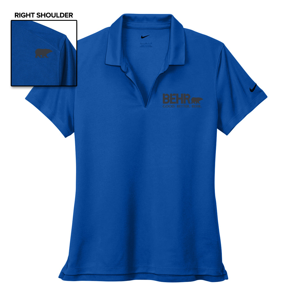 Work Wear Ladies Polo Nike Gym Blue