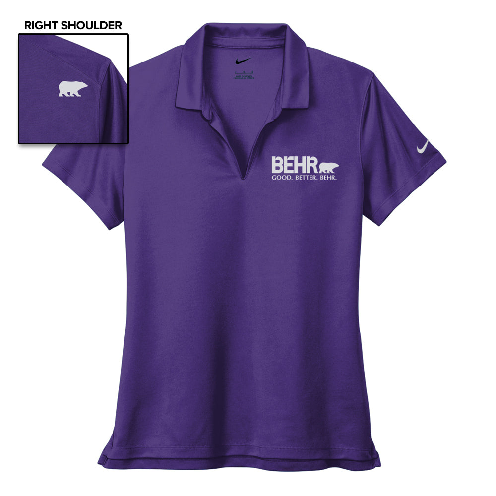 Work Wear Ladies Polo Nike Court Purple