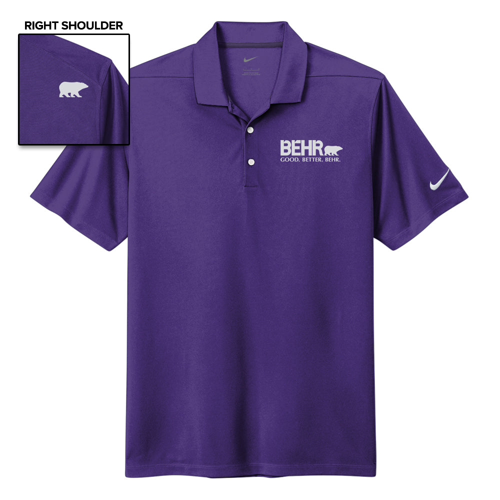 Work Wear Mens Polo Nike Court Purple