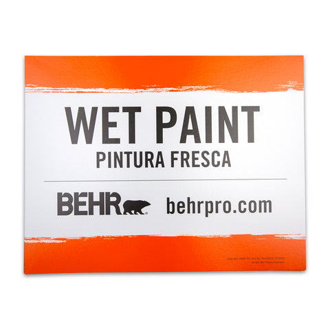 Wet Paint Sign (Sales Collateral)