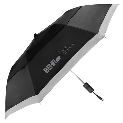 Umbrella Folding Behr Black With Reflective Gray (St. Andrew)