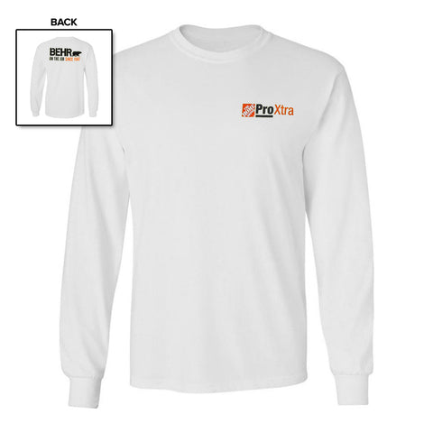 Behr Pro White Long Sleeve T-Shirts (Sales Collateral)