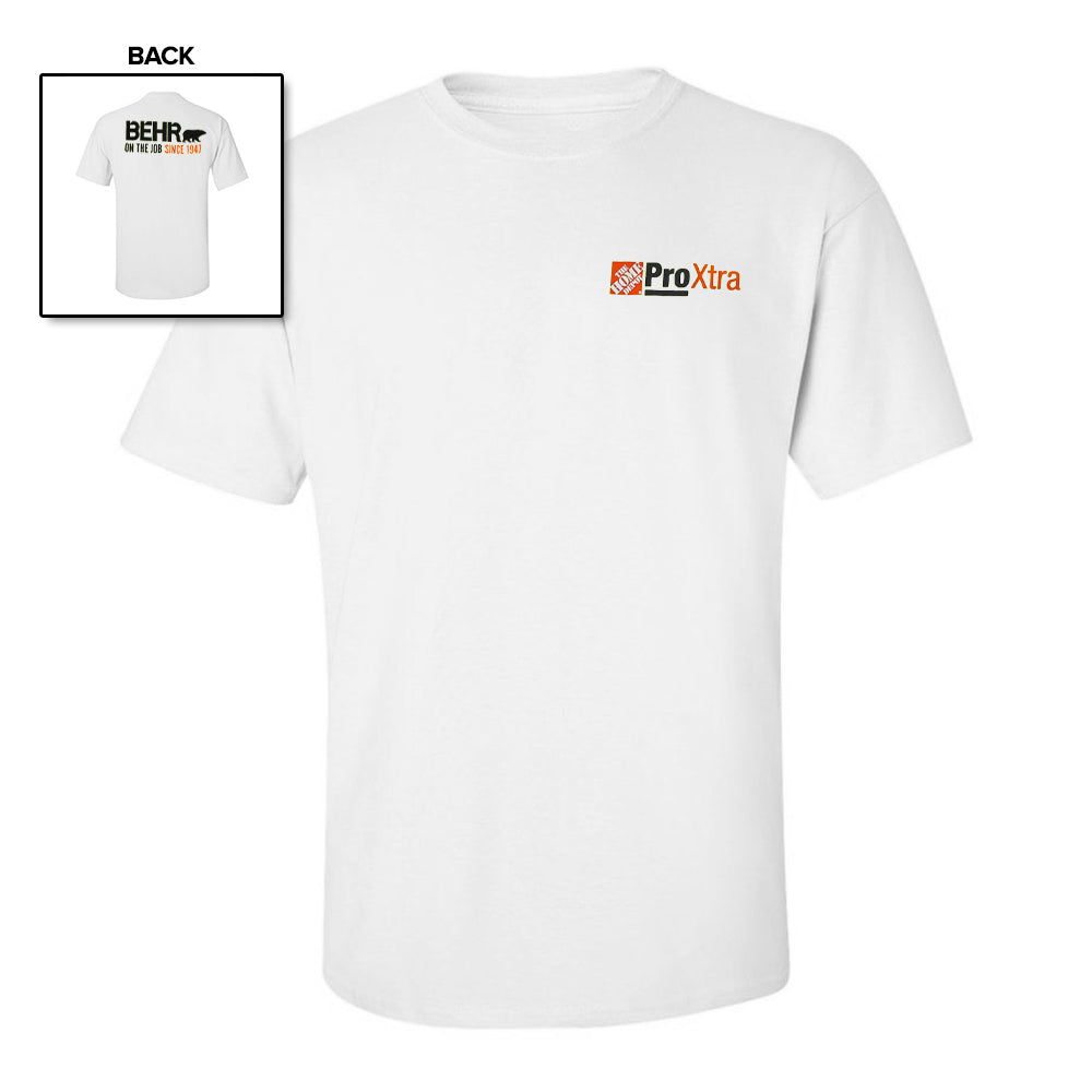 Behr Pro White Short Sleeve T-Shirt 3XL 4XL (Sales Collateral)
