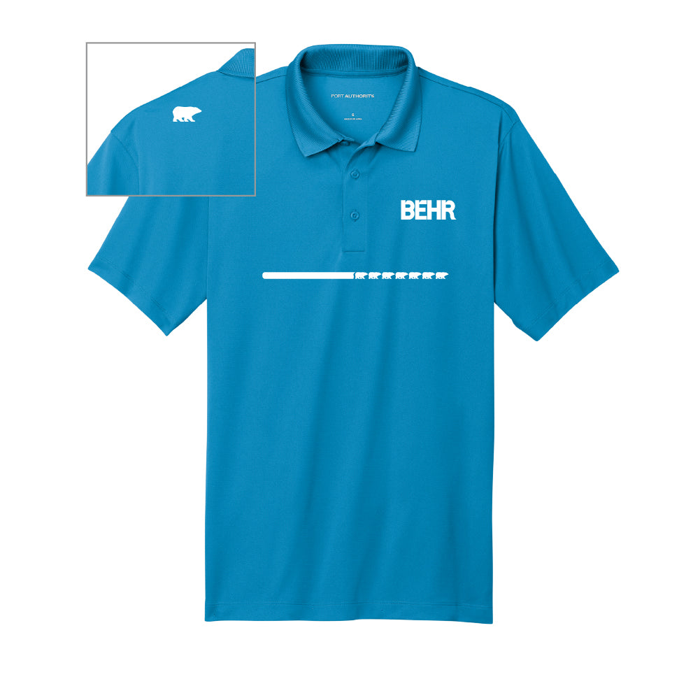 Parcel Blue Work Wear Mens Polo Walking Bear Parcel Blue – Coatings Company Store