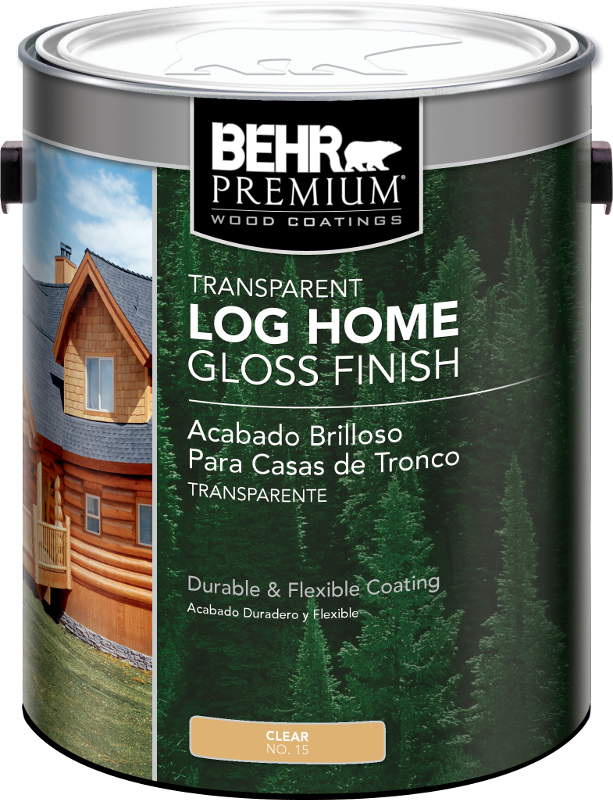 BEHR PREMIUM® Transparent Log Home Gloss Finish