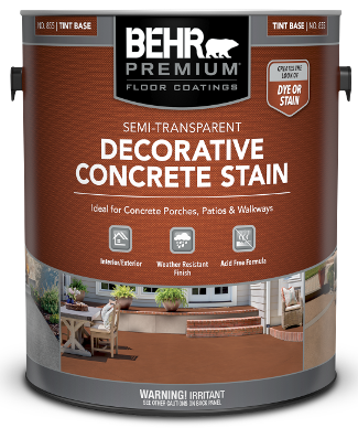 BEHR PREMIUM® Semi-Transparent Decorative Concrete Stain