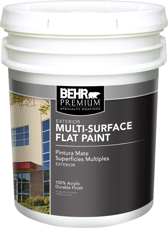BEHR PREMIUM® Exterior Multi-Surface Flat Paint No. 4100