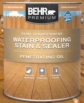 Behr Premium® Semi-Transparent Waterproofing Wood Finish Penetrating Oil