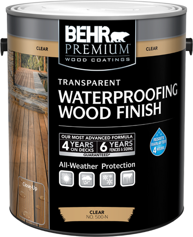 BEHR PREMIUM® Transparent Waterproofing Wood Finish