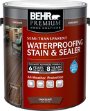 BEHR PREMIUM® Semi-Transparent Waterproofing Stain & Sealer