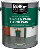BEHR PREMIUM® Porch & Patio Floor Paint - Low-Lustre Enamel - Slate Gray