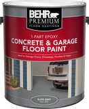 BEHR PREMIUM® 1-Part Epoxy Concrete & Garage Floor Paint - Slate Gray