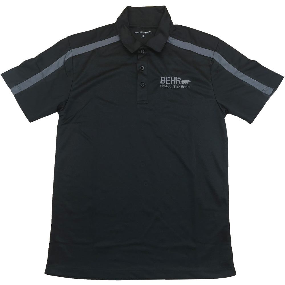 Protect the Brand Polo Mens Black/Gray