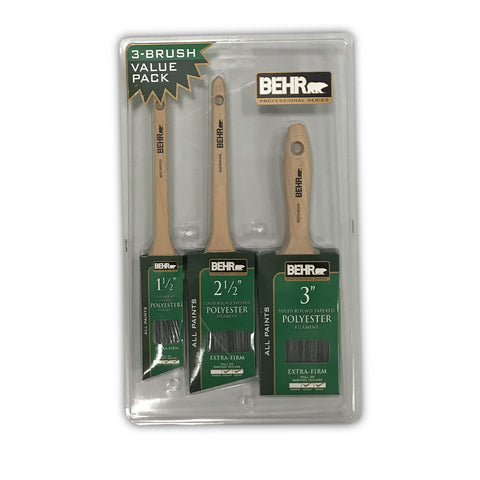 Paint Brushes 3 Pack Polyester
