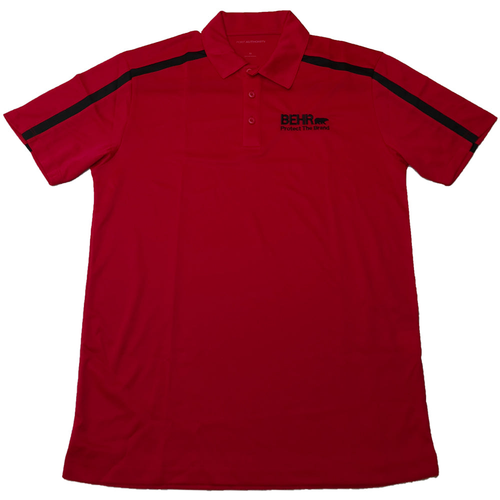 Protect the Brand Polo Mens Red/Black