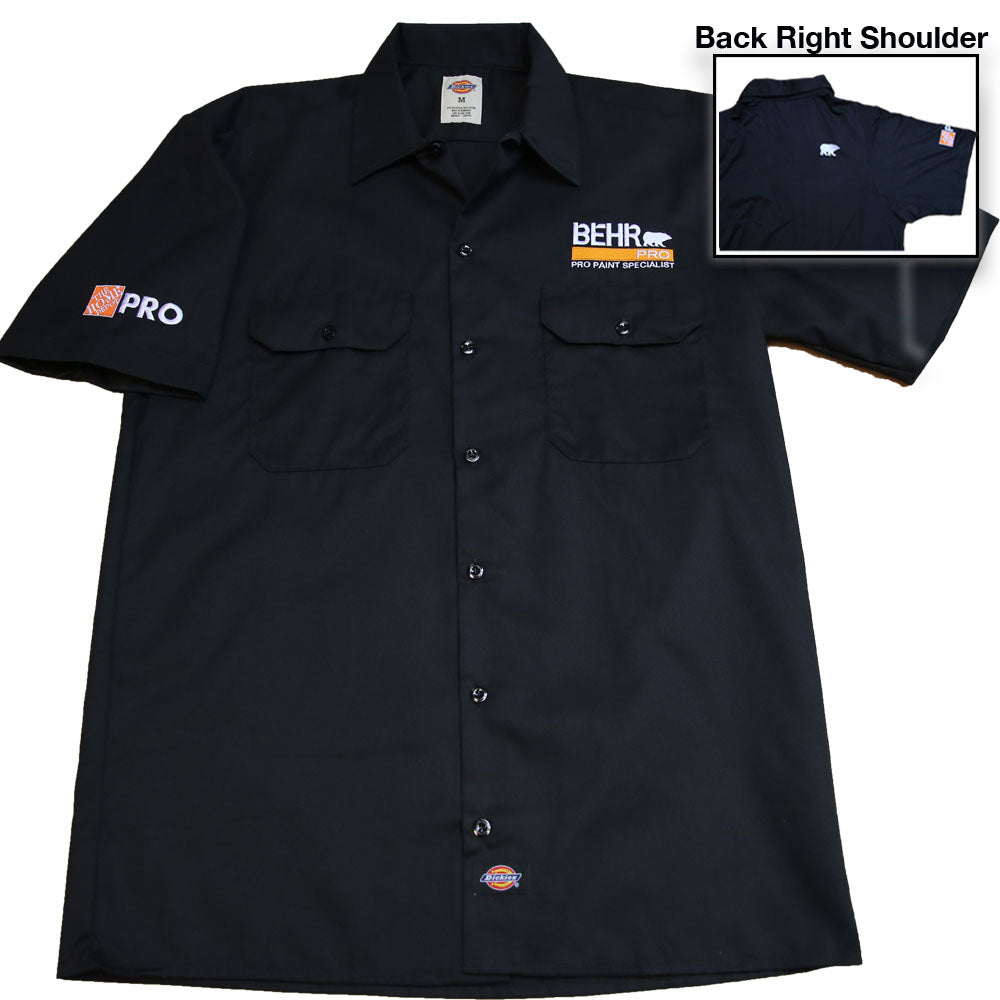 Work Wear Pro Mens Dickies Shirt Black