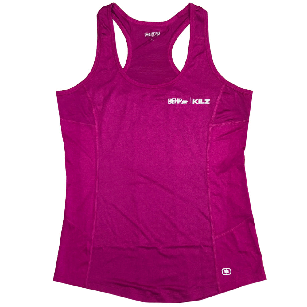 Work Out Wear Ladies Racerback Tank Pink