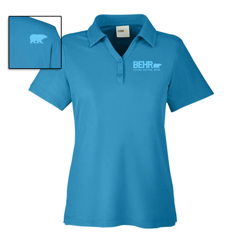 Work Wear Ladies Polo Electric Blue