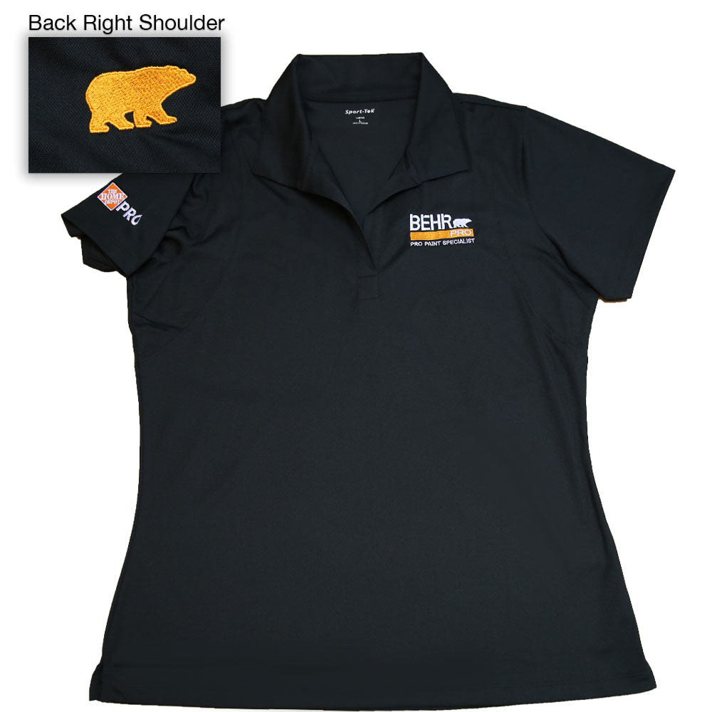 Work Wear Pro Ladies Polo Sport-Tek Black